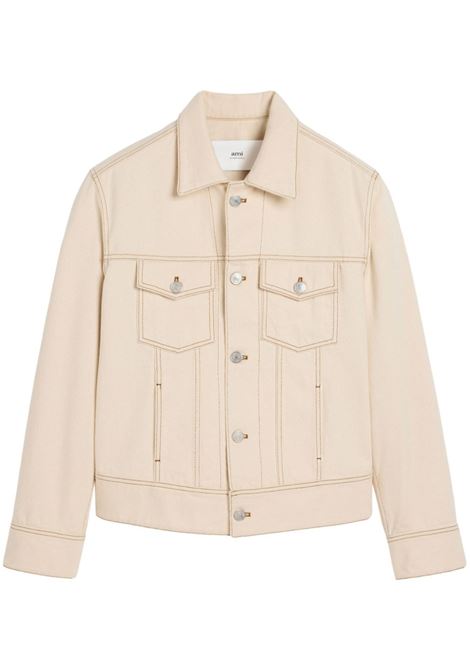 Ivory white Trucker jacket Ami Paris - men